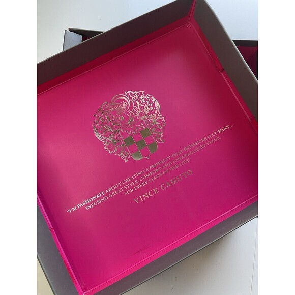 Vince Camuto Womens 9.5‎ Kachina Brown Leather Open Toe High Heel Booties W/box - Picture 13 of 14